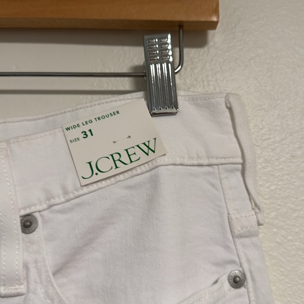 J. Crew Wide-leg denim trouser in white - Picture 8 of 15